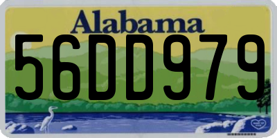 AL license plate 56DD979
