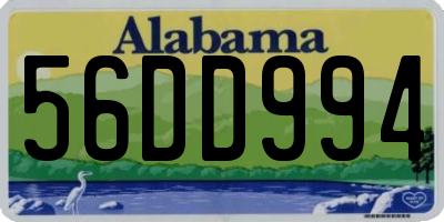 AL license plate 56DD994