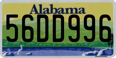 AL license plate 56DD996