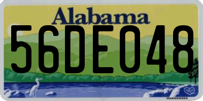 AL license plate 56DE048