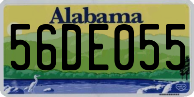 AL license plate 56DE055
