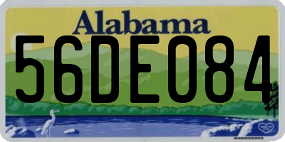 AL license plate 56DE084