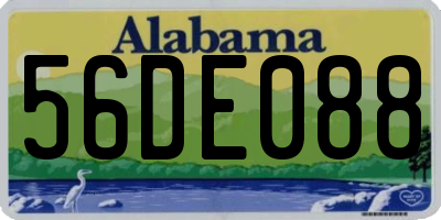 AL license plate 56DE088