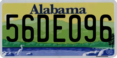 AL license plate 56DE096