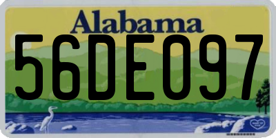 AL license plate 56DE097
