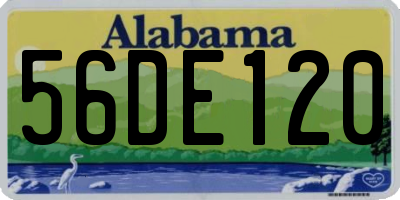 AL license plate 56DE120