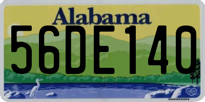 AL license plate 56DE140