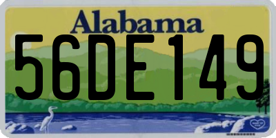 AL license plate 56DE149