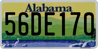 AL license plate 56DE170