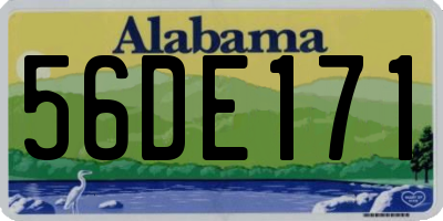 AL license plate 56DE171