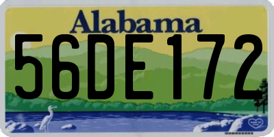 AL license plate 56DE172