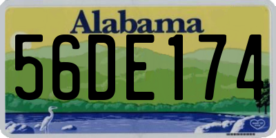 AL license plate 56DE174