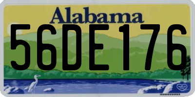 AL license plate 56DE176