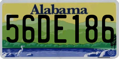 AL license plate 56DE186