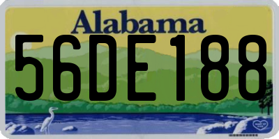 AL license plate 56DE188