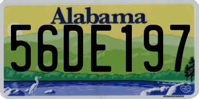 AL license plate 56DE197