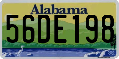 AL license plate 56DE198