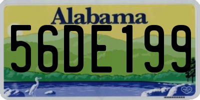 AL license plate 56DE199