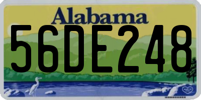 AL license plate 56DE248