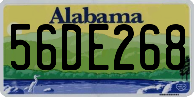 AL license plate 56DE268