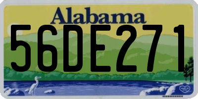 AL license plate 56DE271