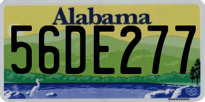 AL license plate 56DE277