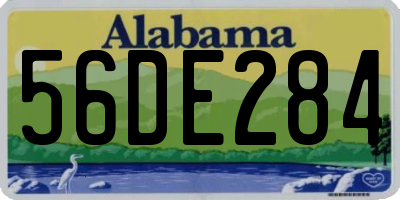 AL license plate 56DE284