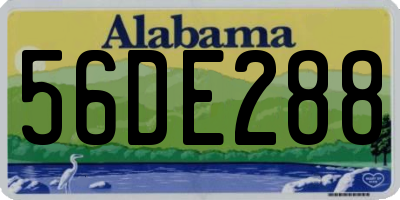 AL license plate 56DE288