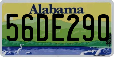 AL license plate 56DE290