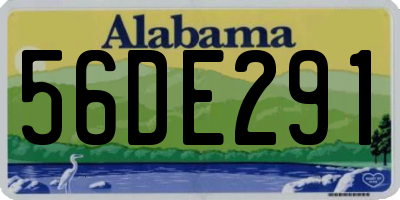 AL license plate 56DE291