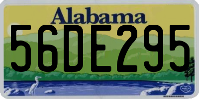 AL license plate 56DE295