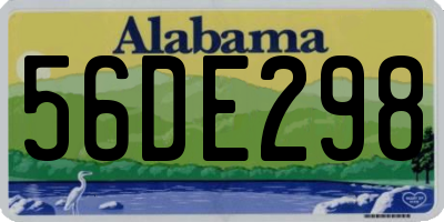 AL license plate 56DE298