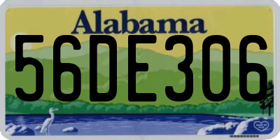 AL license plate 56DE306
