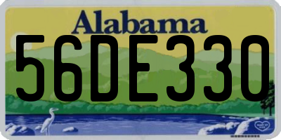 AL license plate 56DE330