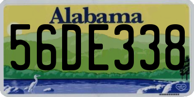 AL license plate 56DE338