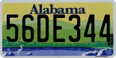 AL license plate 56DE344