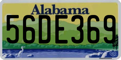 AL license plate 56DE369