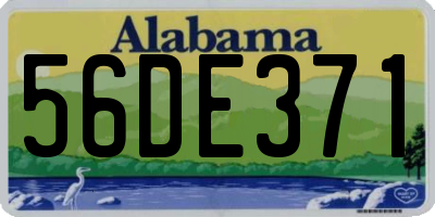 AL license plate 56DE371
