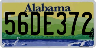 AL license plate 56DE372