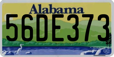 AL license plate 56DE373