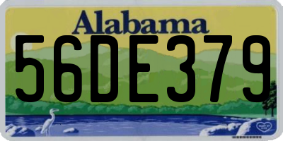 AL license plate 56DE379