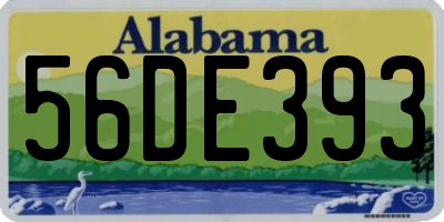 AL license plate 56DE393