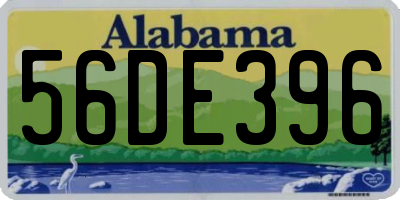 AL license plate 56DE396