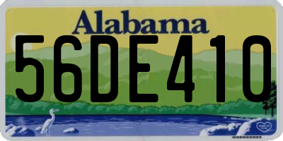 AL license plate 56DE410