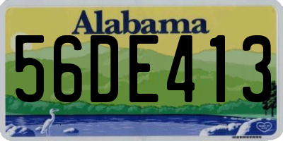 AL license plate 56DE413