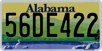 AL license plate 56DE422