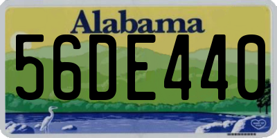 AL license plate 56DE440