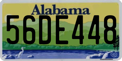 AL license plate 56DE448