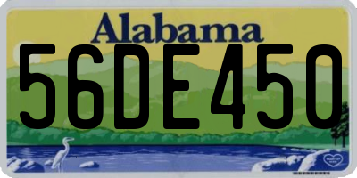 AL license plate 56DE450