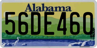 AL license plate 56DE460